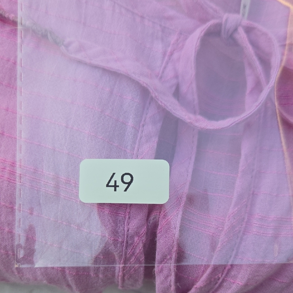 Free People Pink Flutter Crop Peasant Top - Picture 10 of 10